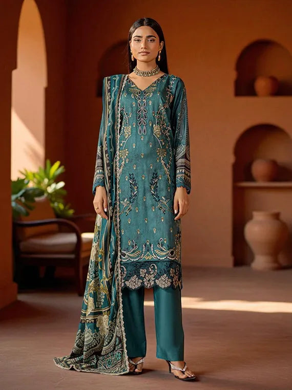 RANGOON Embroidered Organza Collection 2025 by Azam Arts (D-2001)