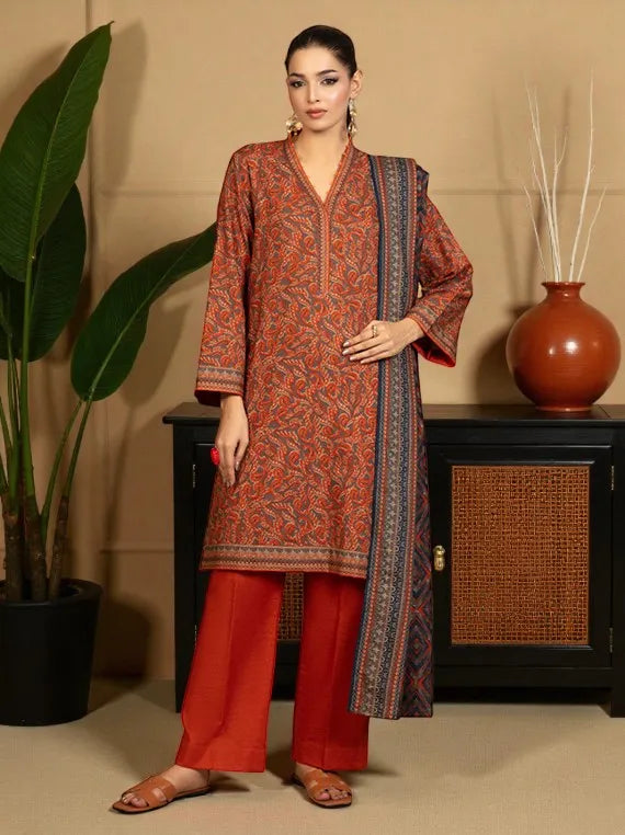RIDHAM by Gul Ahmed Printed Khaddar Collection 2025 (WNS-52064)