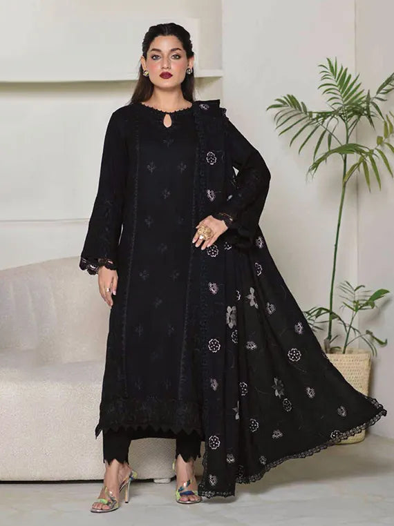 Riwayat Embroidered Peach Leather Collection 2025 Riaz Arts (RL-44)