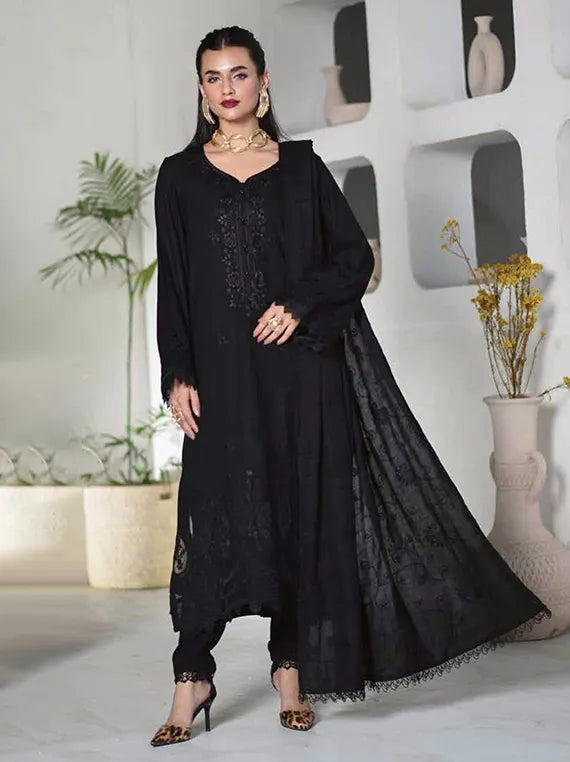 Riwayat Embroidered Peach Leather Collection 2025 Riaz Arts (RL-47)