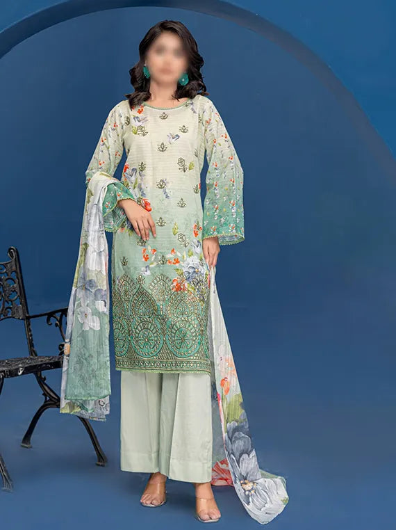 Riwayat by Fantak Printed Embroidered Lawn Collection 2025 Vol-02 (A-06)
