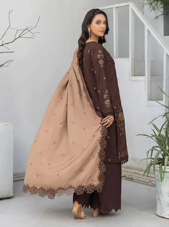 SOHO by Fantak Embroidered Dhanak Collection 2025 (D-01)