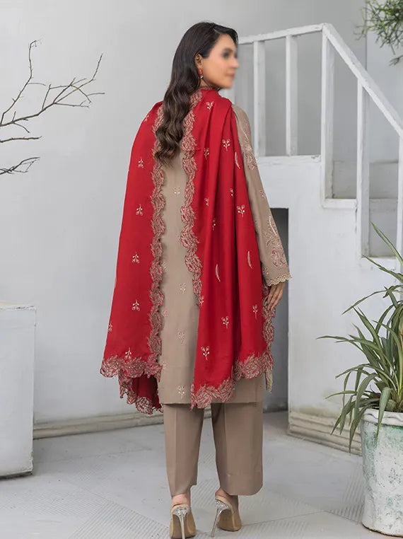 SOHO by Fantak Embroidered Dhanak Collection 2025 (D-03)