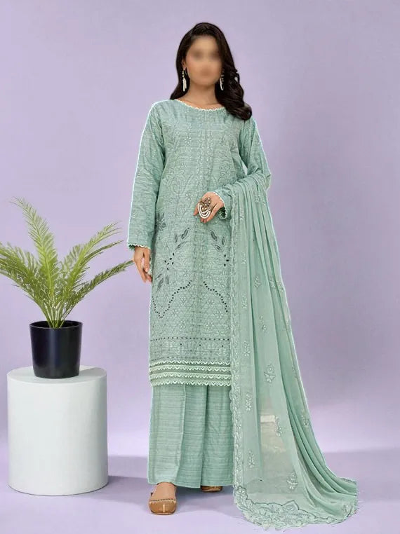 SUFFUSE by Fantak Embroidered Slub Viscose Collection 2025 (D-02)