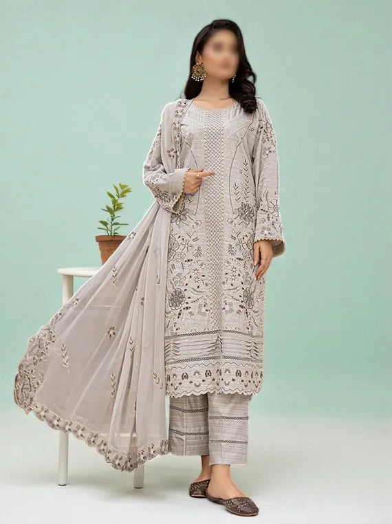 SUFFUSE by Fantak Embroidered Slub Viscose Collection 2025 (D-03)