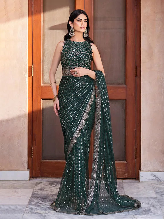 Sahiba by Zarif Luxury Net Collection 2025 (05-KERAN)