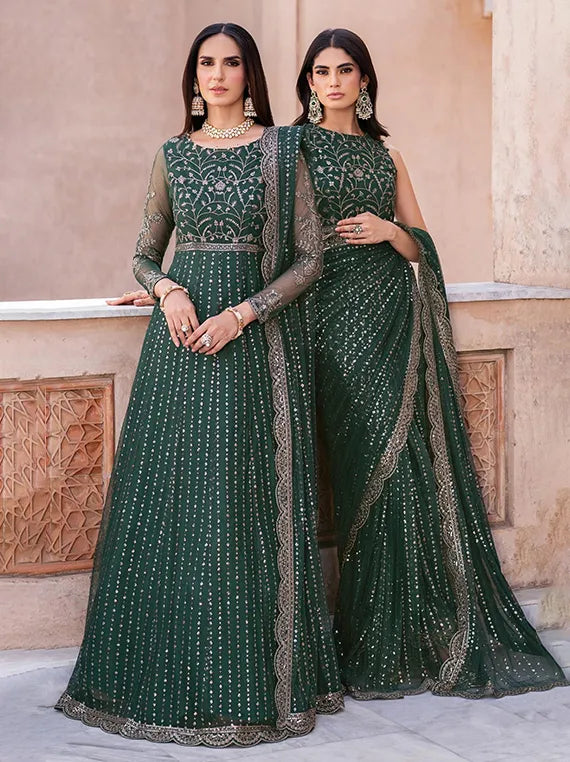 Sahiba by Zarif Luxury Net Collection 2025 (05-KERAN)