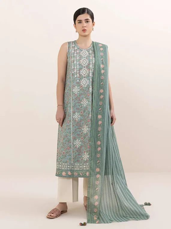 Sapphire 2pc Unstitched Khaddar Collection 2025 (U2DE-DY25V6-11)