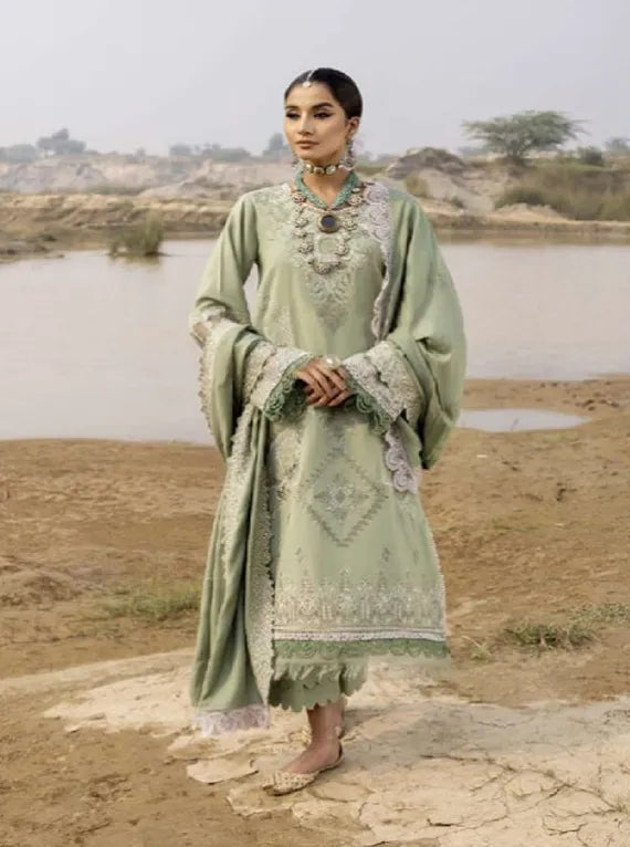 Siera Embroidered Peach Collection 2024 By Sidra Aleem (D-02)