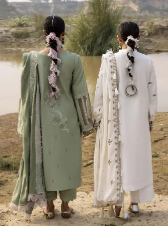 Siera Embroidered Peach Collection 2024 By Sidra Aleem (D-02)