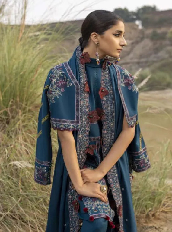 Siera Embroidered Peach Collection 2024 By Sidra Aleem (D-03)