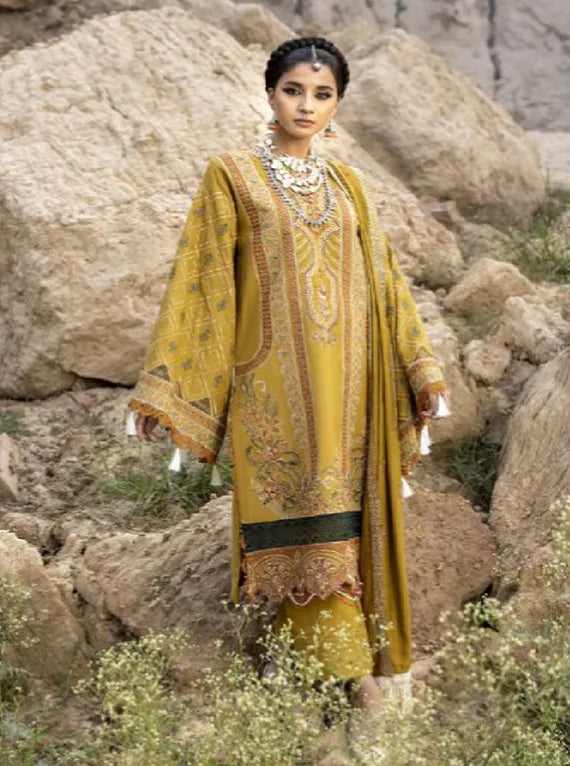 Siera Embroidered Peach Collection 2024 By Sidra Aleem (D-04)