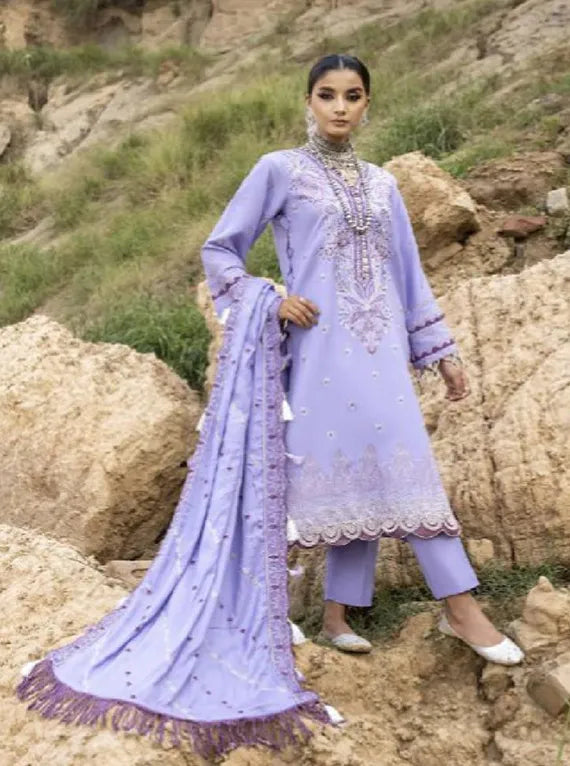 Siera Embroidered Peach Collection 2024 By Sidra Aleem (D-08)