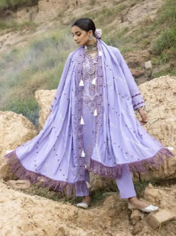 Siera Embroidered Peach Collection 2024 By Sidra Aleem (D-08)