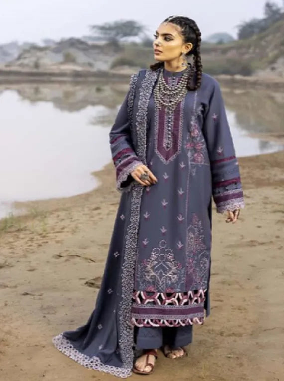 Siera Embroidered Peach Collection 2024 By Sidra Aleem (D-10)