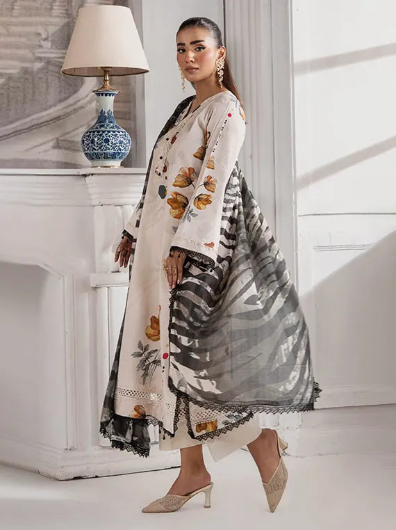 SunShine Bloom Printed Cotton Silk Collection 2025 by Alzohaib (S-06)