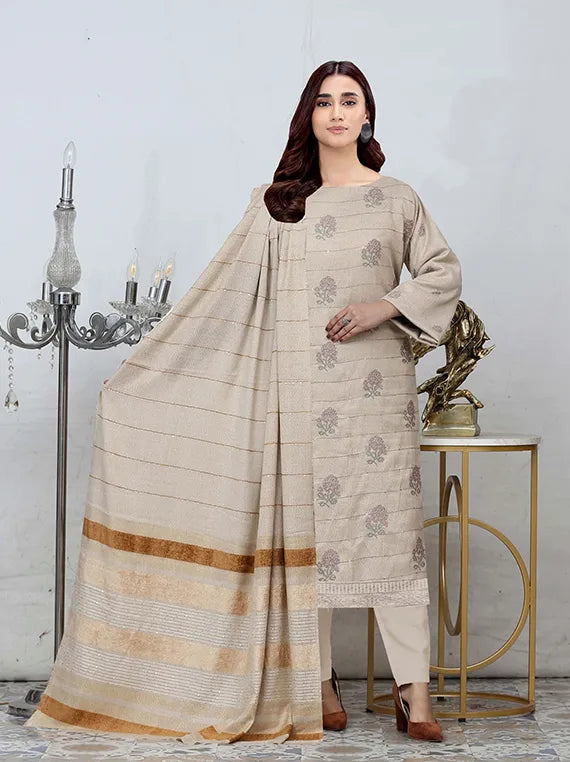 Sunehray Moti Emb Leather Peach Collection 24 by Chawla Fabric (D-04)