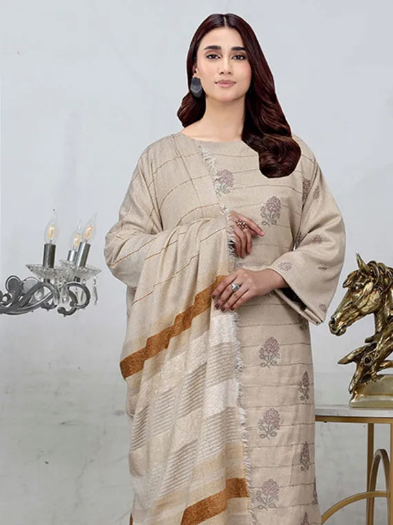 Sunehray Moti Emb Leather Peach Collection 24 by Chawla Fabric (D-04)