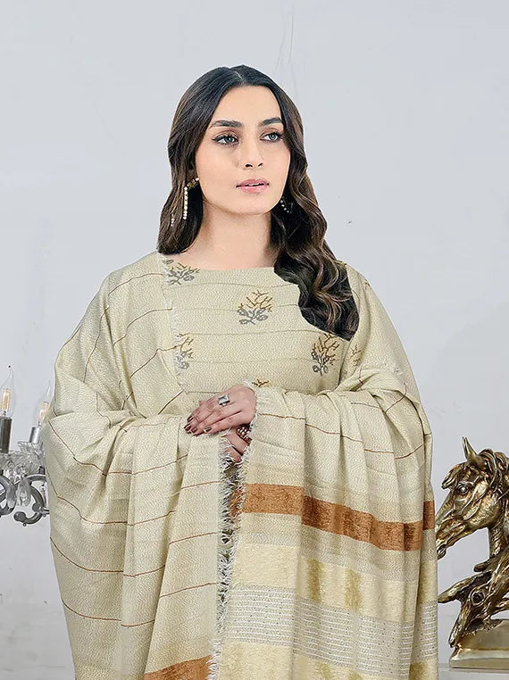 Sunehray Moti Emb Leather Peach Collection 24 by Chawla Fabric (D-05)