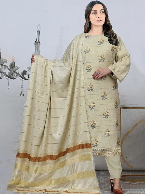 Sunehray Moti Emb Leather Peach Collection 24 by Chawla Fabric (D-05)