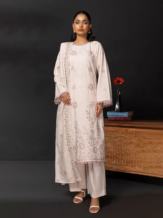TANA BANA by Fantak Embroidered Dhanak Collection 2025 (D-01)
