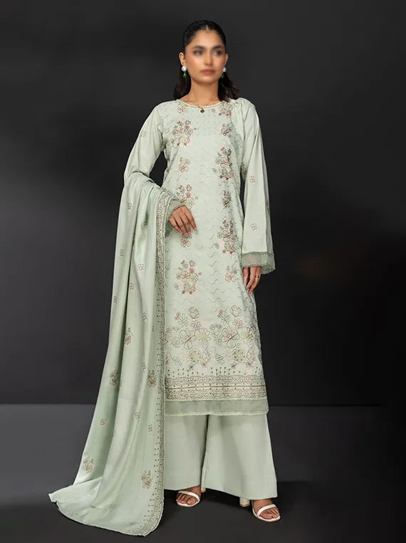 TANA BANA by Fantak Embroidered Dhanak Collection 2025 (D-04)