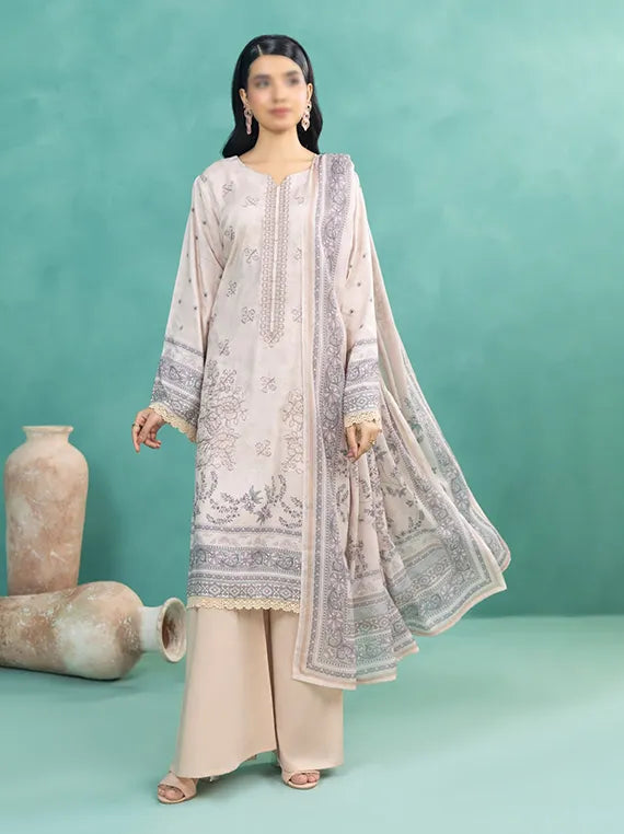 TEHZEEB by Fantak Embroidered Slub Staple Collection 2025