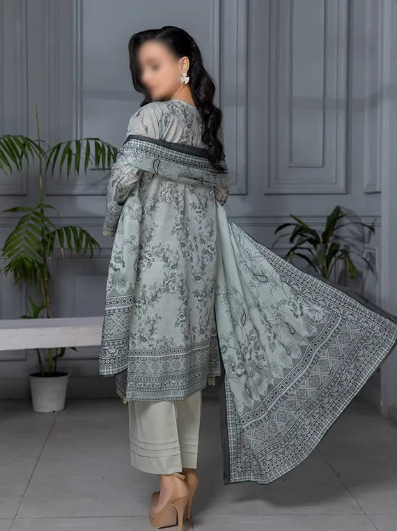 Tabeer Slub Lawn Collection 2025 By Fantak (D-03)