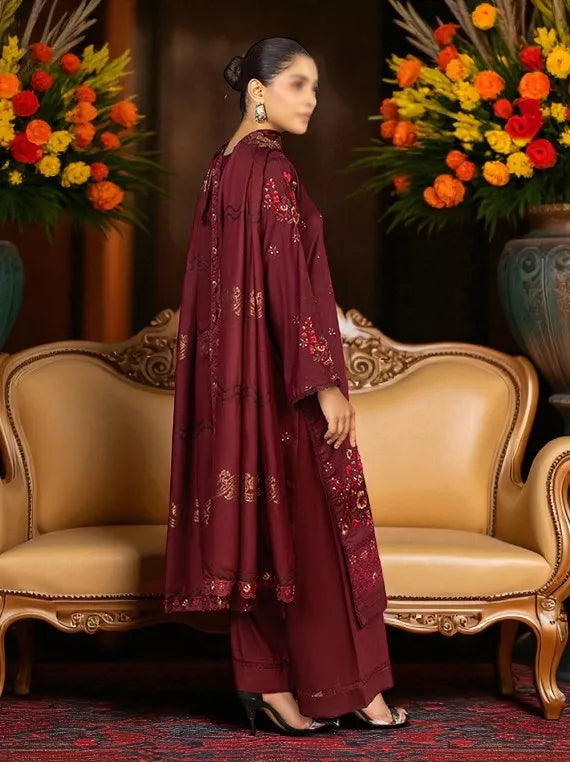 Tassur by Fantak Embroidered Viscose Collection 2025 Vol-02 (D-05)