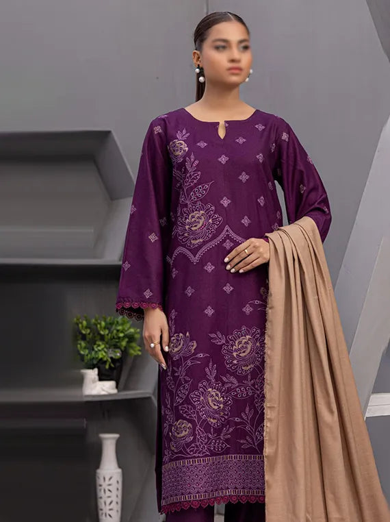 Tulip Embroidered Dhanak Collection 2025 By Fantak (D-08)