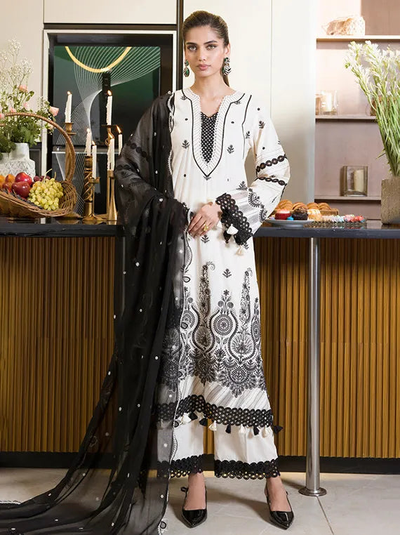 ZELLBURY Chikankari Winter Cotton Collection 2025 (WUC25E30071)