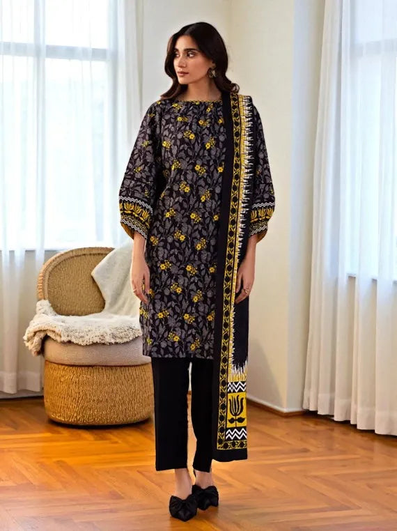 Zellbury Printed Winter Khaddar Collection 2025 (WUW24X30291)