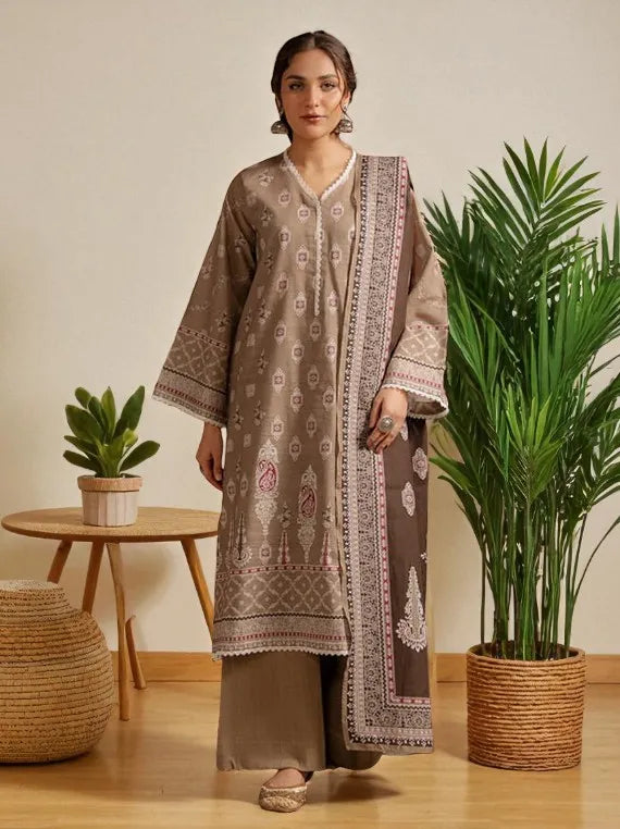 Zellbury Printed Winter Khaddar Collection 2025 (WUW24X30385)