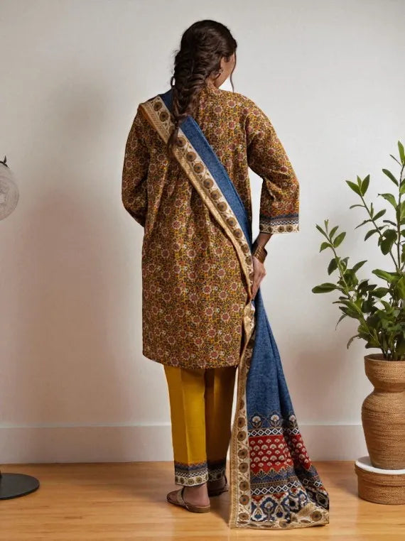 Zellbury Printed Winter Khaddar Collection 2025 (WUW24X30468)