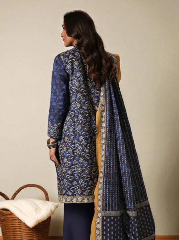 Zellbury Printed Winter Khaddar Collection 2025 (WUW24X30471)