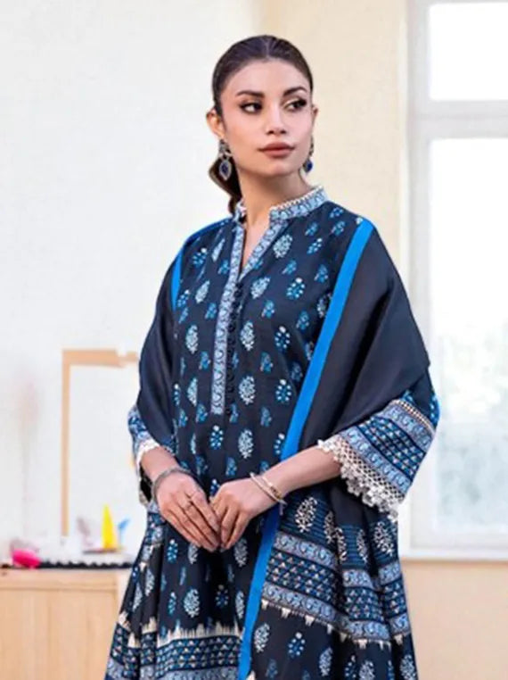 Zellbury Printed Winter Khaddar Collection 2025 (WUW24X30519)