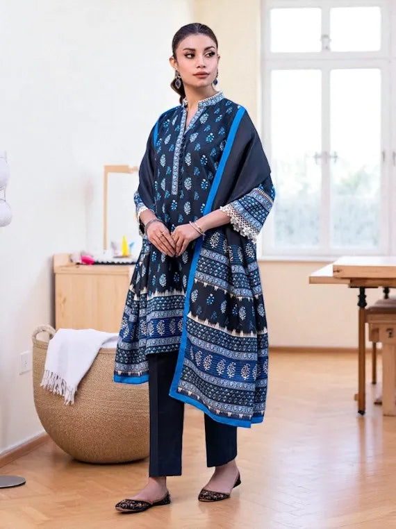 Zellbury Printed Winter Khaddar Collection 2025 (WUW24X30519)