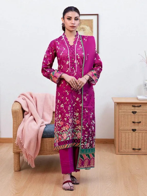 Zellbury Printed Winter Khaddar Collection 2025 (WUW24X30527)