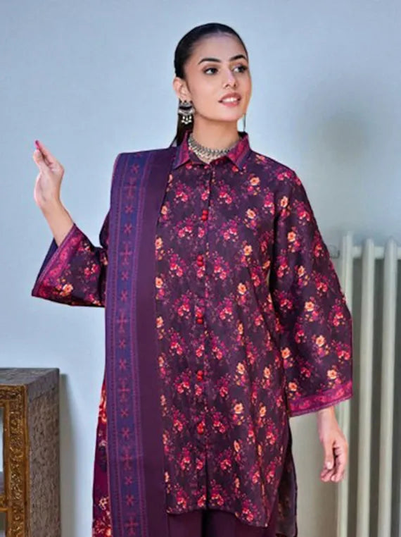 Zellbury Printed Winter Khaddar Collection 2025 (WUW24X30569)