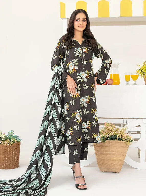 Zurina Printed Leather Peach Collection 2025 by Tawakkal Fabrics (D-4476)