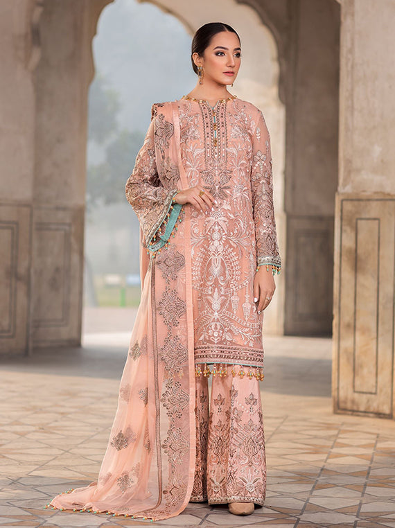 Flossie Festive Embroidered Unstitched Collection'26 (FE-201)