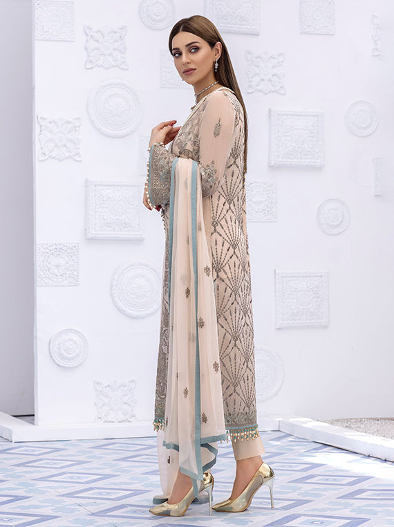 Flossie Festive Embroidered Unstitched Collection'26 (S-803)