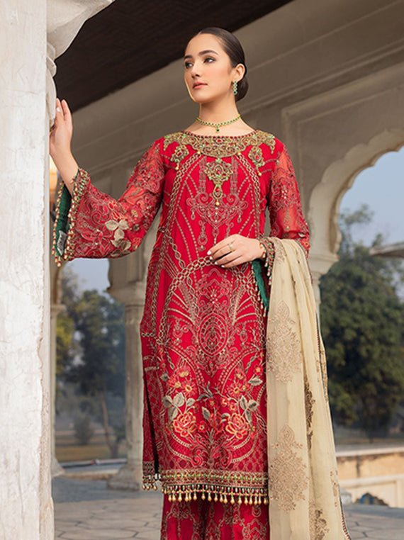 Flossie Festive Embroidered Unstitched Collection'26 (FE-206)