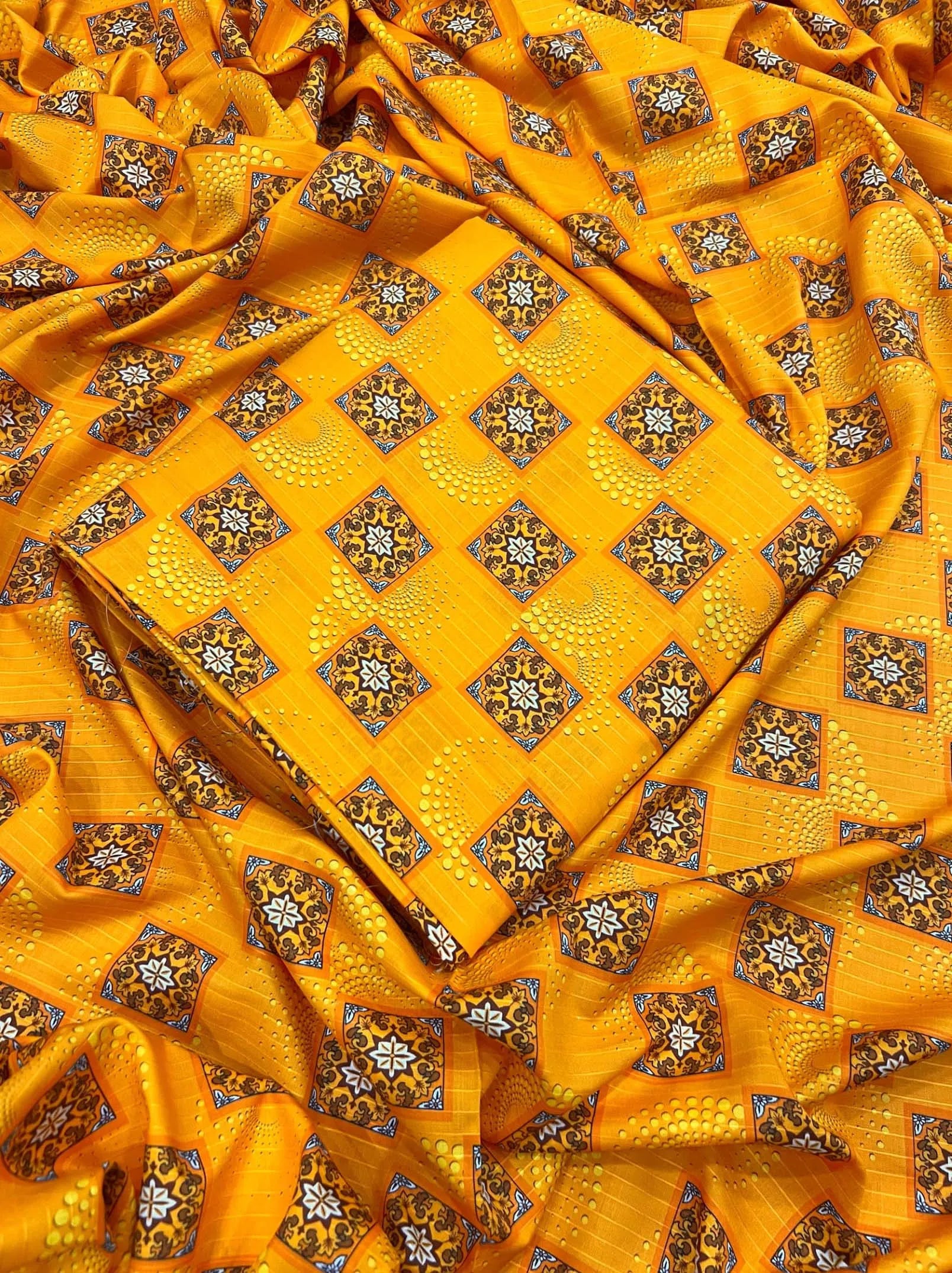 Two Piece Printed Doriya Linen Collection 2024 (AC-24-18)