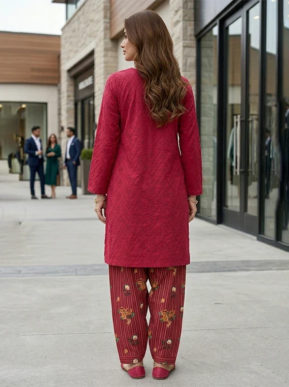 2pc Chikankari Lawn Edit 2026 Vol-FA51 (D-05)