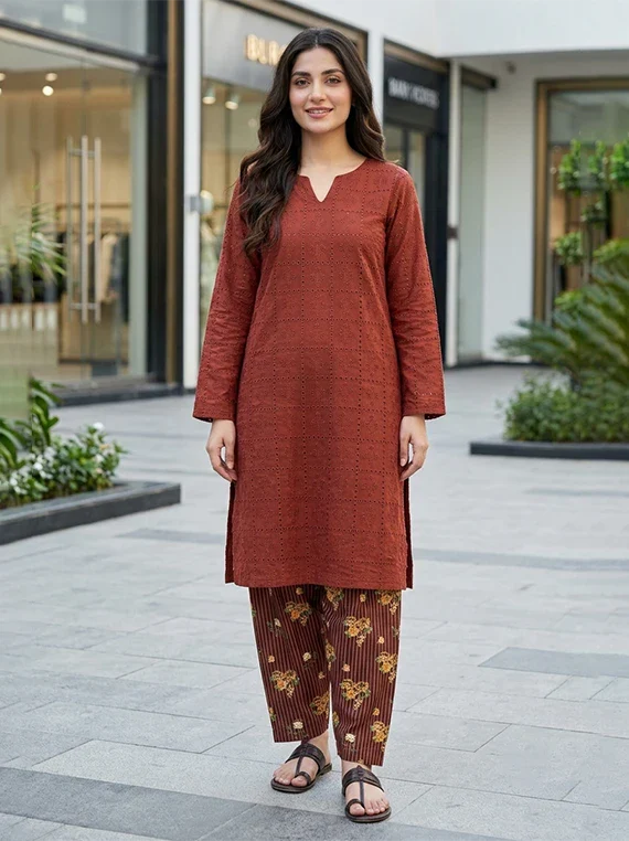 2pc Chikankari Lawn Edit 2026 Vol-FA51 (D-06)