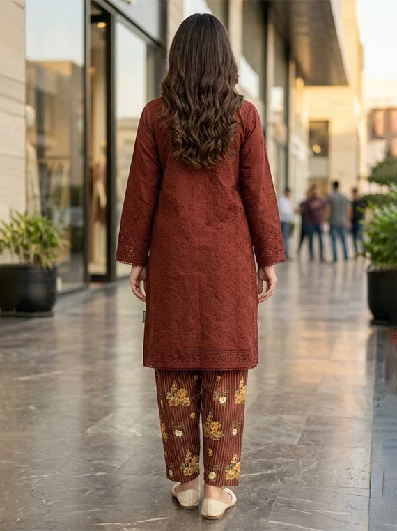 2pc Chikankari Lawn Edit 2026 Vol-FA51 (D-12)