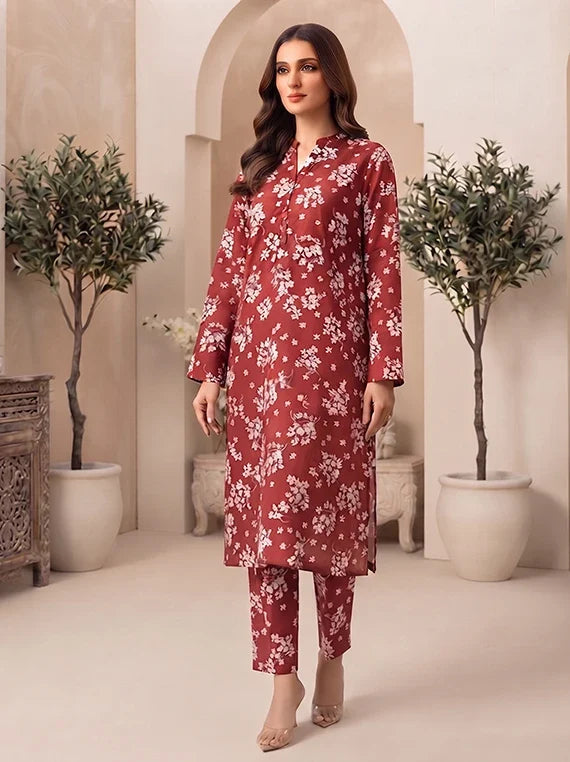 2pc Printed Cambric Cotton Edit 2026 Vol-FB07 (D-02)