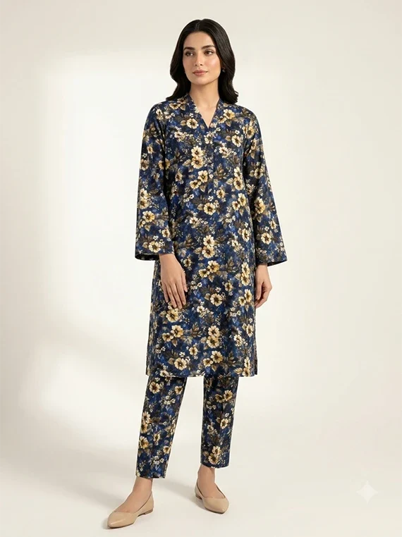 2pc Printed Lawn Edit 2026 Vol-FA02 (D-03)