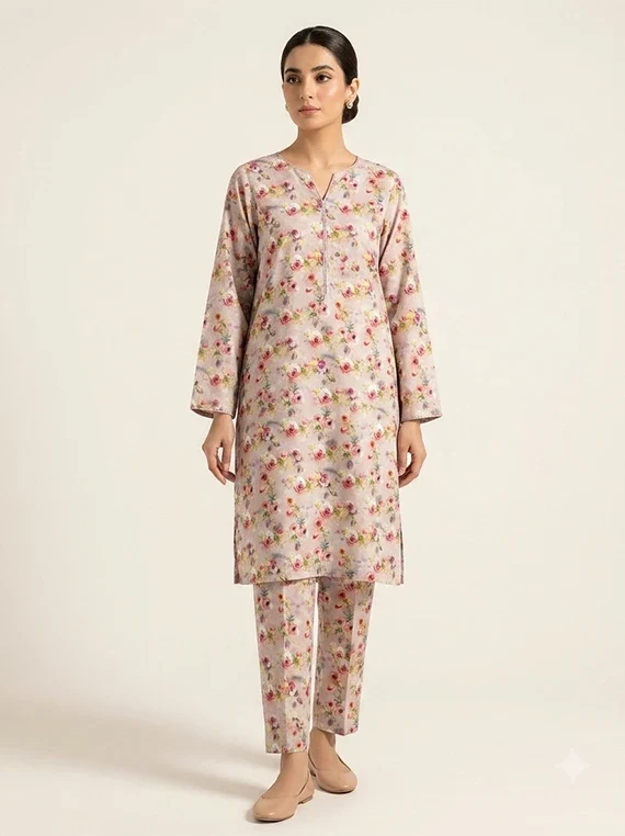 2pc Printed Lawn Edit 2026 Vol-FA02 (D-09)
